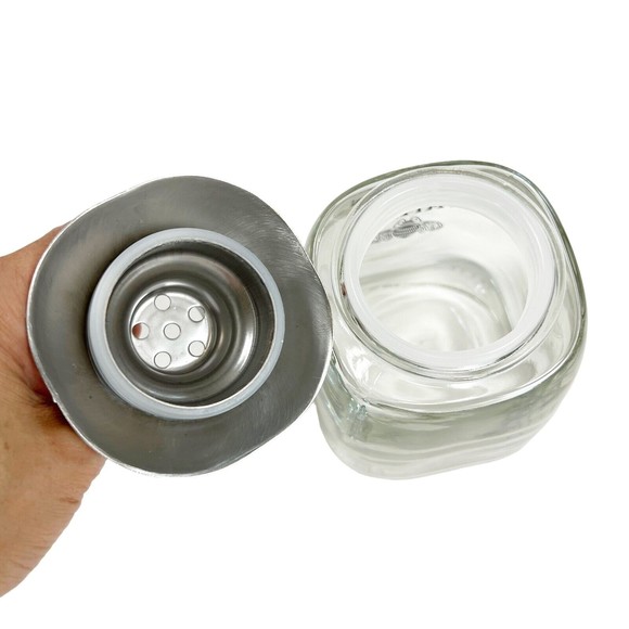 PATRON Margarita Shaker Glass Chrome Bottle 18oz Cocktail Mixer Tequila Whisky - Picture 7 of 10